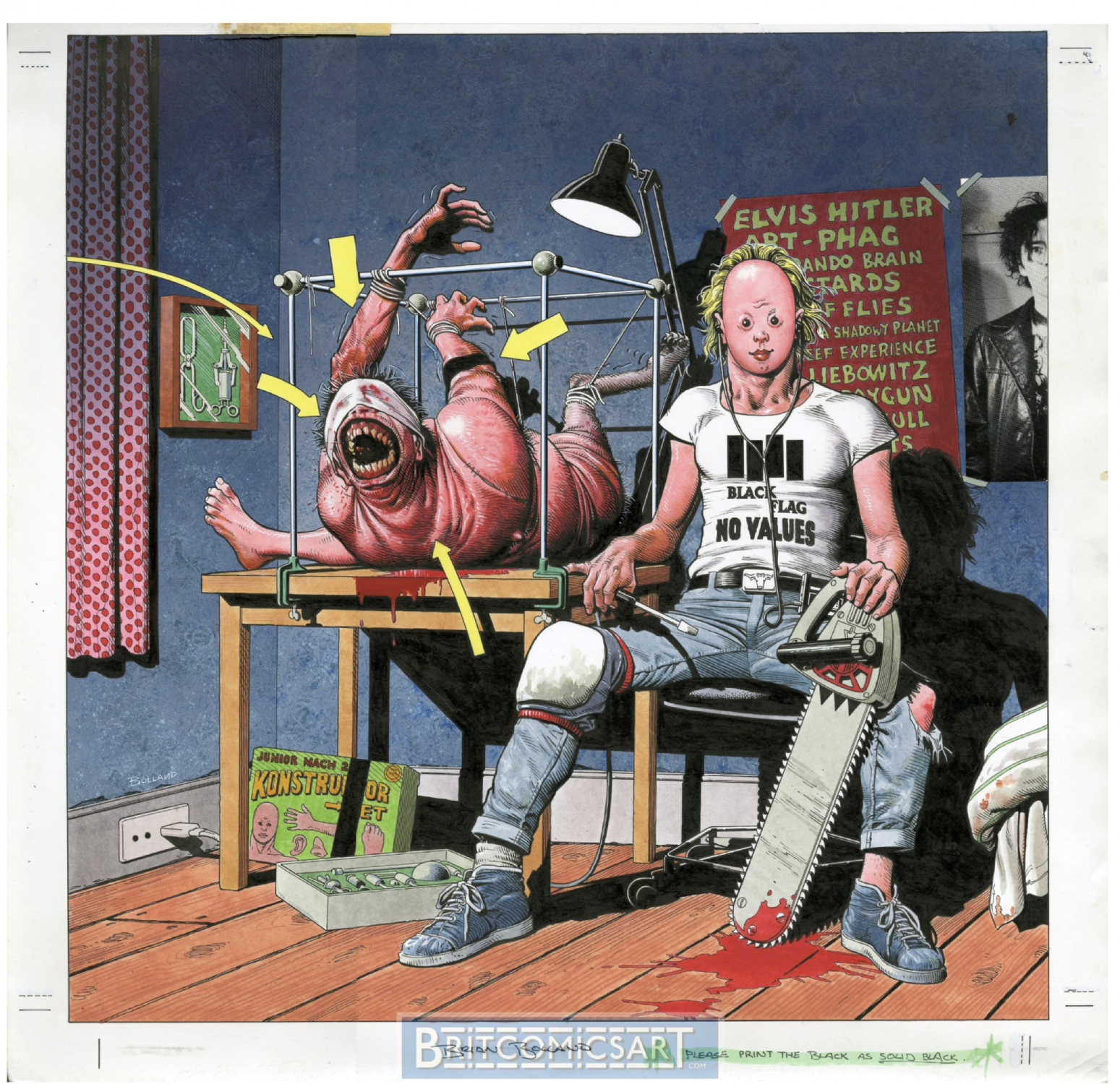 Beautiful Happiness album cover by Brian Bolland by Brian Bolland