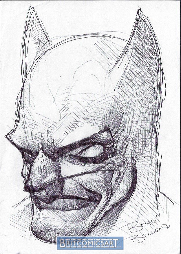 Batman drawing by Brian Bolland by Brian Bolland