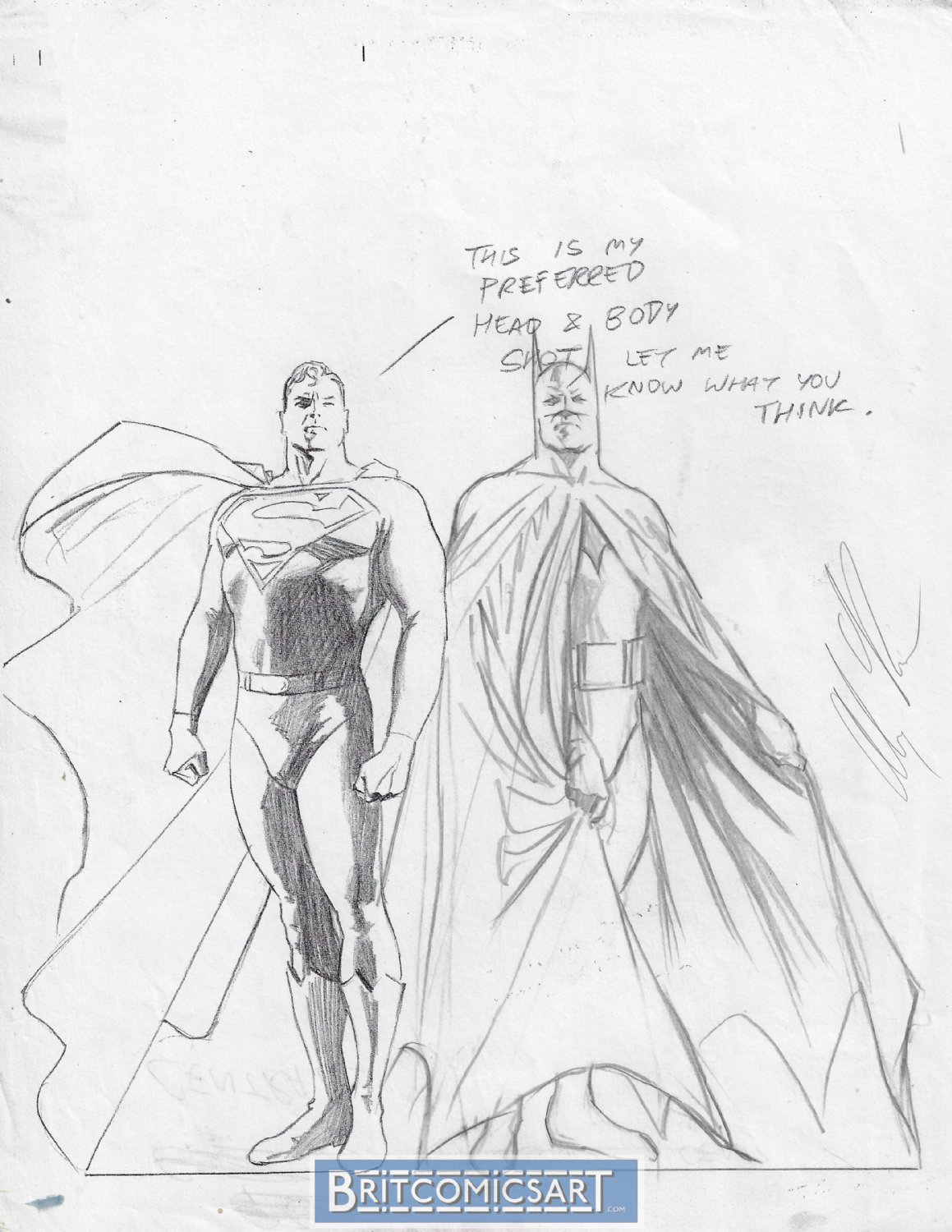 superman alex ross sketch
